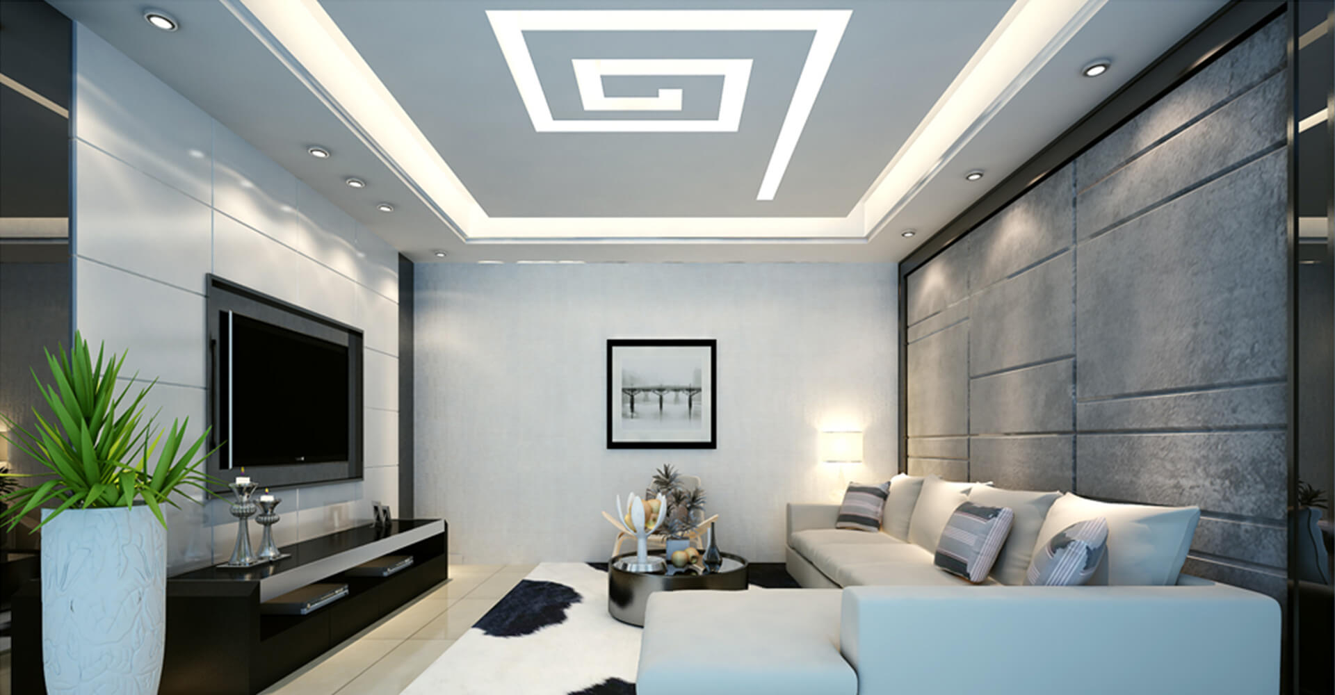 Living Room False Ceiling Gypsum Board Drywall 