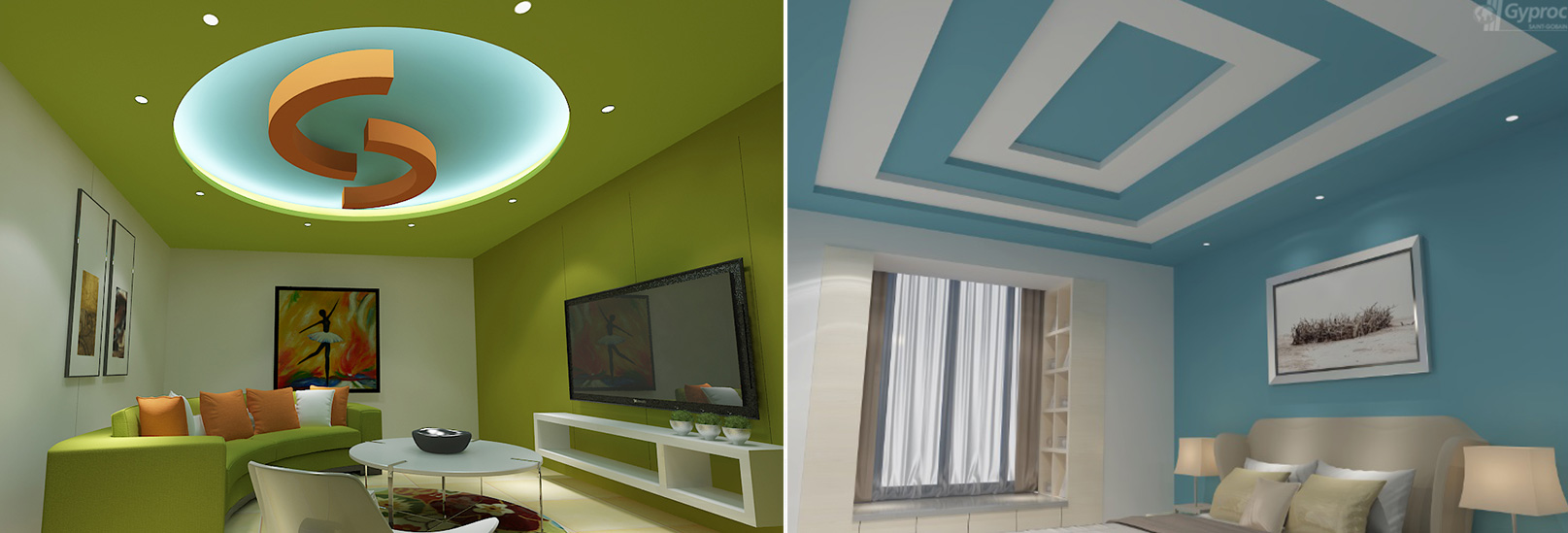 Modern Living Room False Ceiling Designs - Saint-Gobain Gyproc